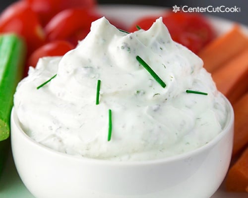 Ranch greek yogurt dip 3