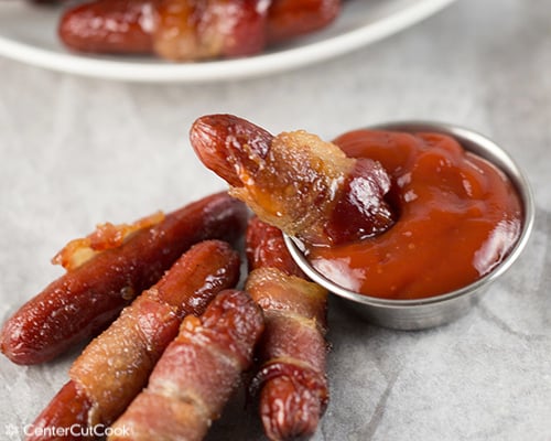 Bacon wrapped little smokies 4
