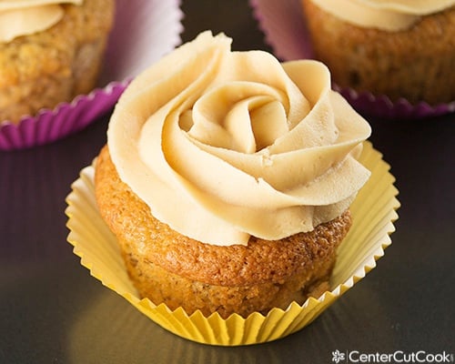 Banana bread cupcakes 4