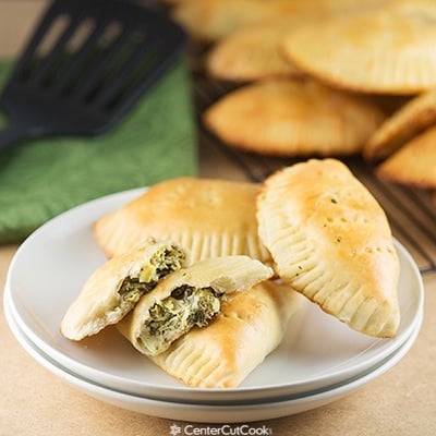 Creamy artichoke spinach pockets 2