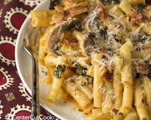 Smokehouse bacon ziti alfredo 4