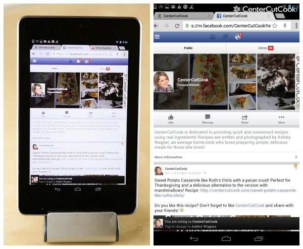 Nexus 7 Facebook