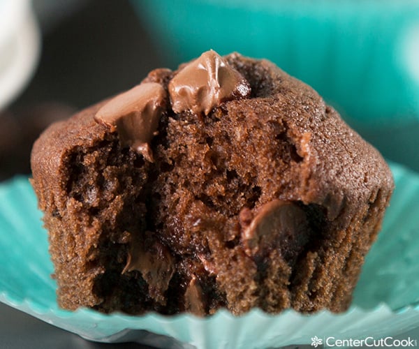Chocolate chocolate chip muffin 4