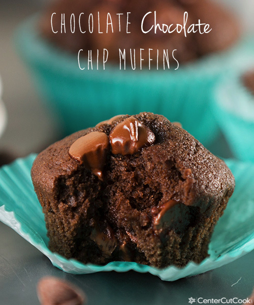 Chocolate chocolate chip muffin 5