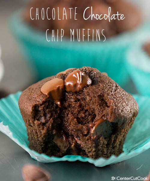 Chocolate chocolate chip muffin 5