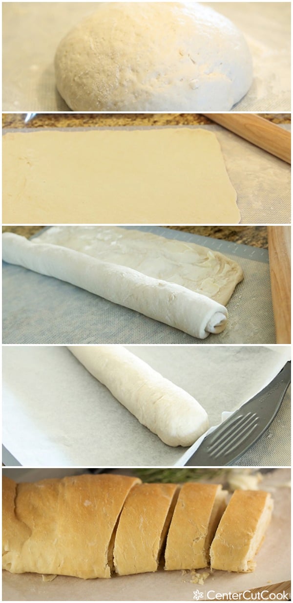 Easy homemade bread collage