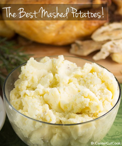 mashed potatoes made with cream cheese and sour cream