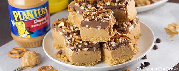 Peanut butter buckeye bars