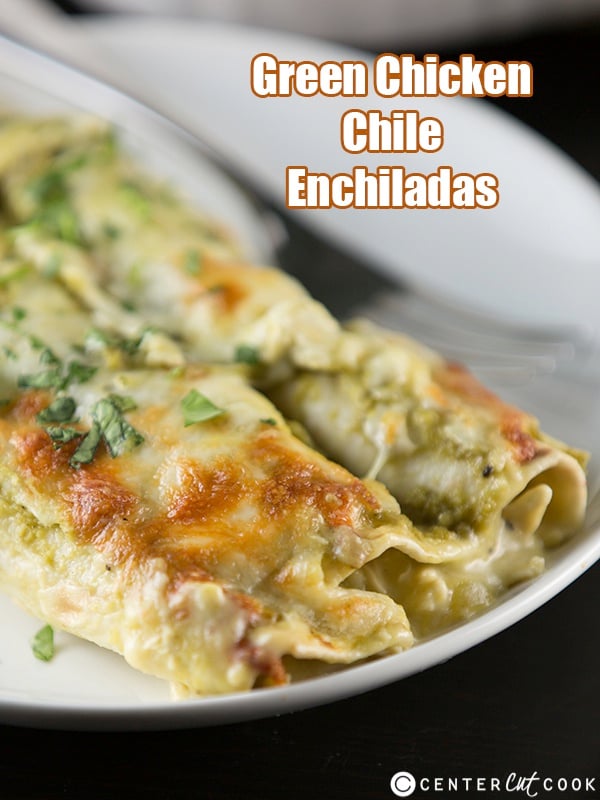 Green chicken chile enchiladas 6