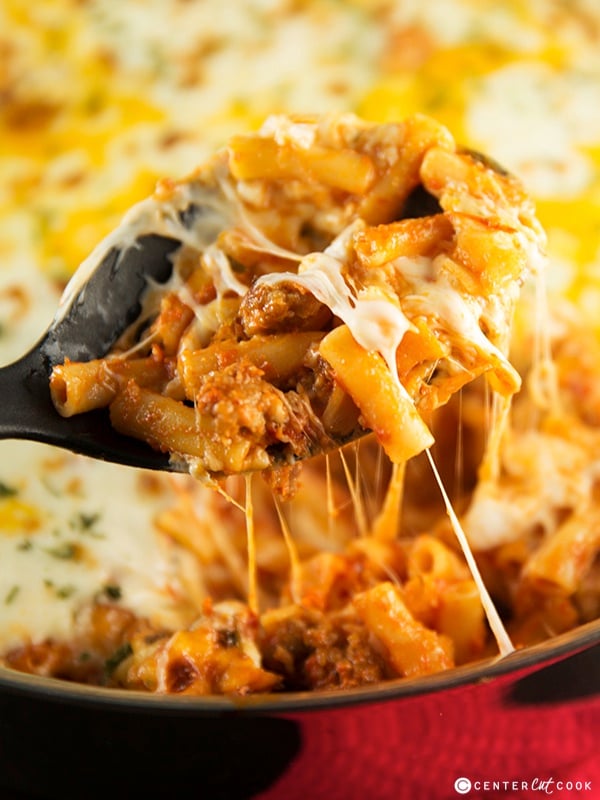 Skillet baked ziti 4