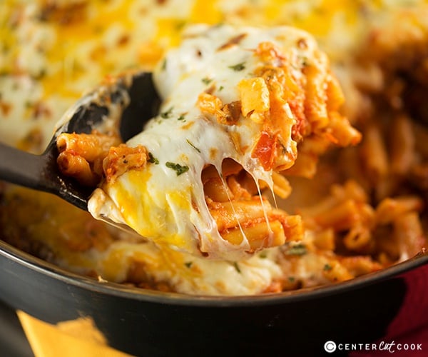 Skillet baked ziti 7