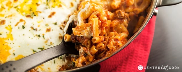 Skillet baked ziti