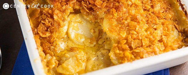 Cheesy scalloped potatoes gratin