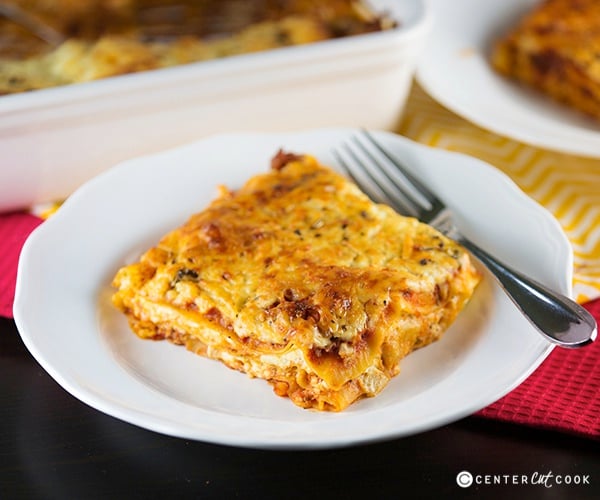 Four Cheese Classic Lasagna - CenterCutCook