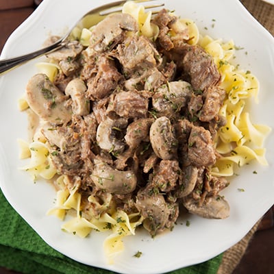 Crock pot beef stroganoff 4