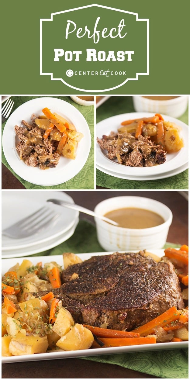 Perfect pot roast collage