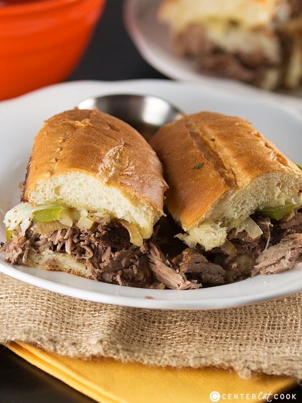 Slow Cooker French Dip Sandwiches - CenterCutCook