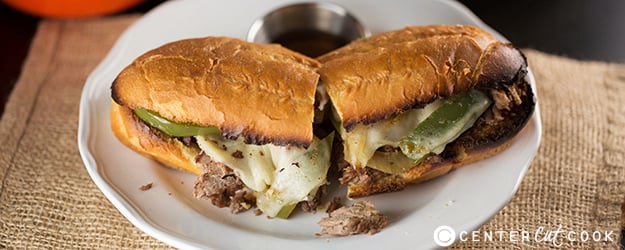 Slow cooker french dip sandwiches