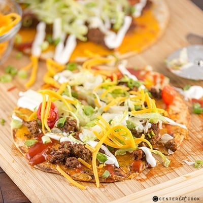 Taco flatbread pizza 2