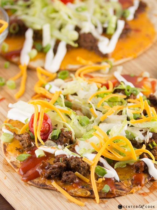 Taco flatbread pizza 3