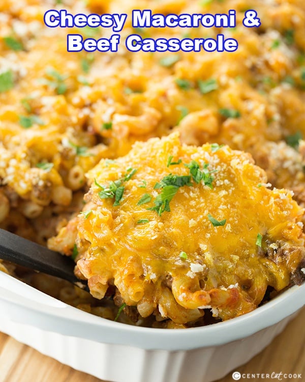 Macaroni and beef with cheese casserole 3