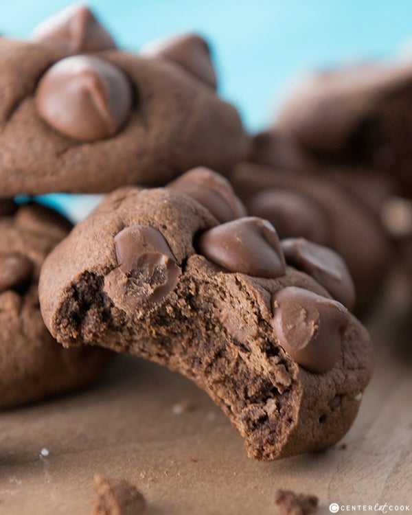 Double chocolate chip pudding cookies 5