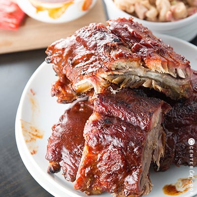 Grilled bbq ribs 2