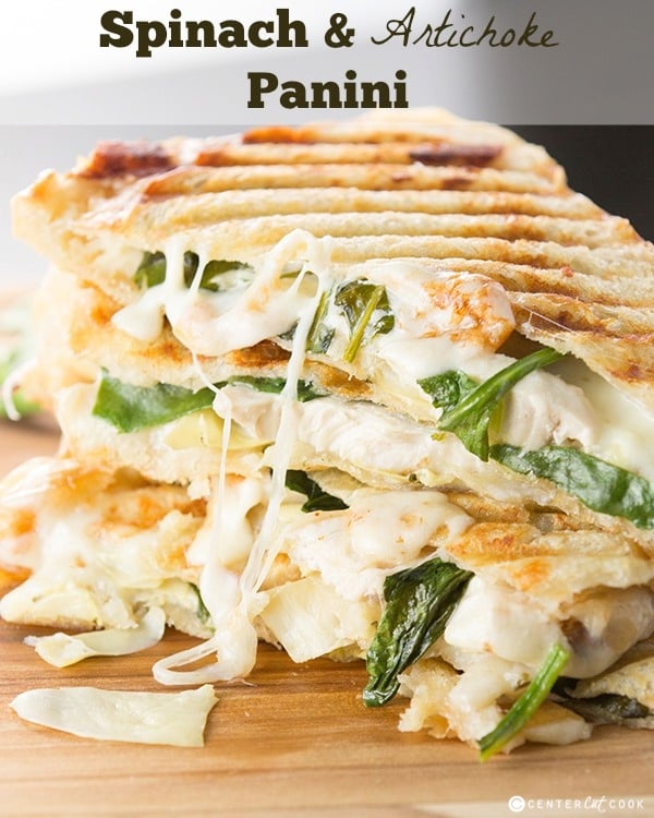 Spinach and artichoke panini 14