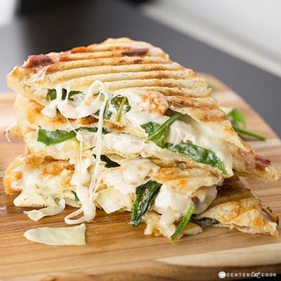 Spinach and artichoke panini 2