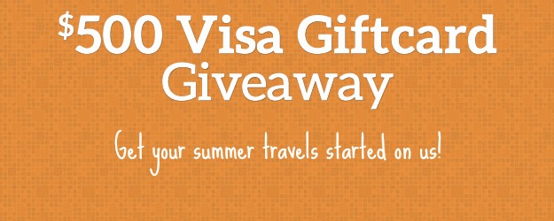 $500 Visa Giftcard Giveaway!