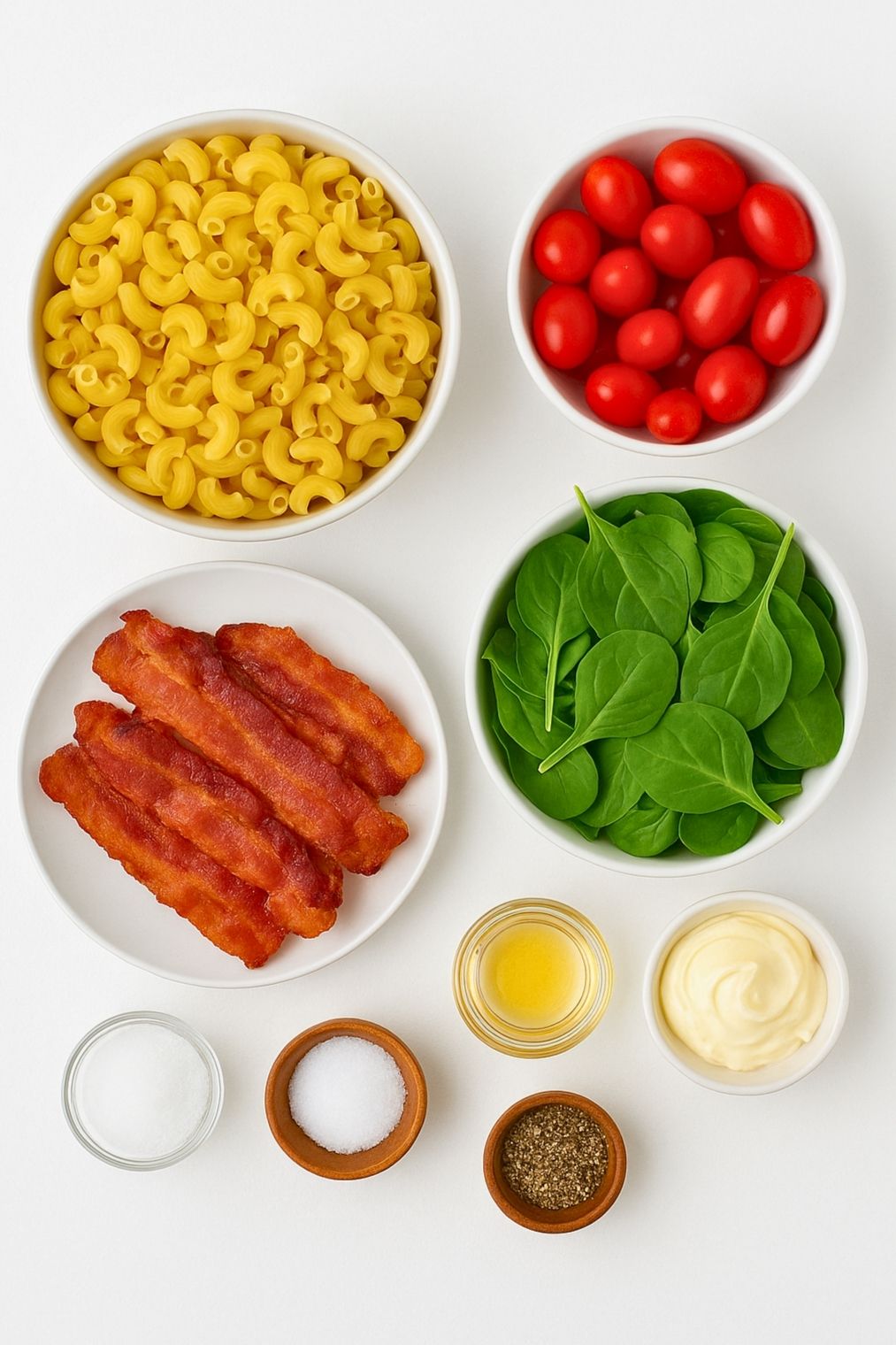 ingredients for blt pasta salad