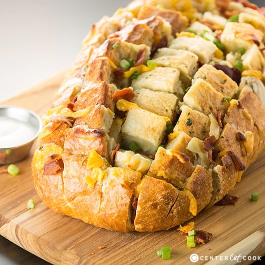 Bacon and cheese pull apart bread 2