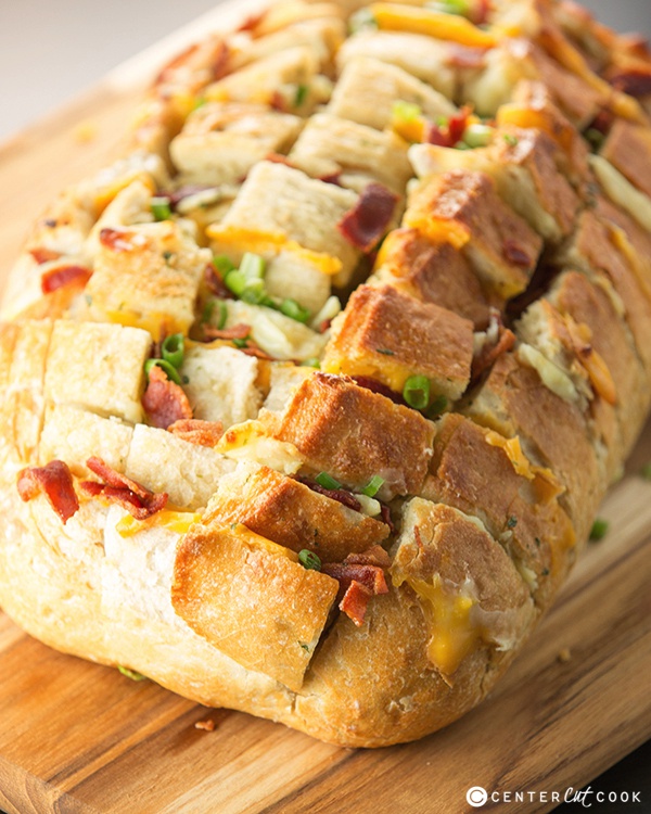 Bacon and cheese pull apart bread 4
