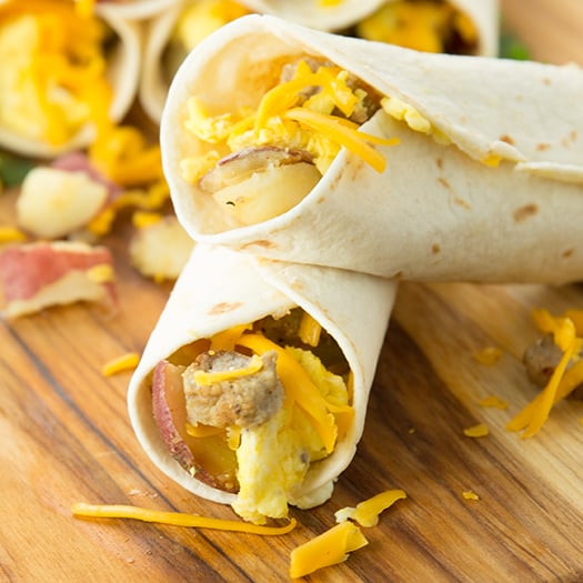 Breakfast burritos 2