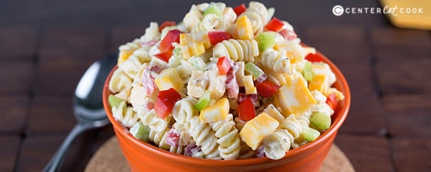 Cheddar pasta salad