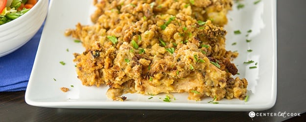 Slow cooker cheesy chicken and stuffing