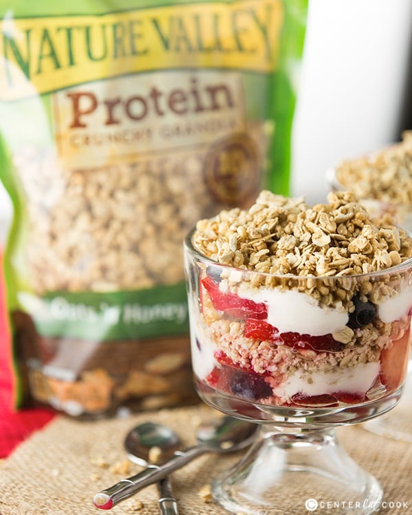 Fruit yogurt granola parfait 4