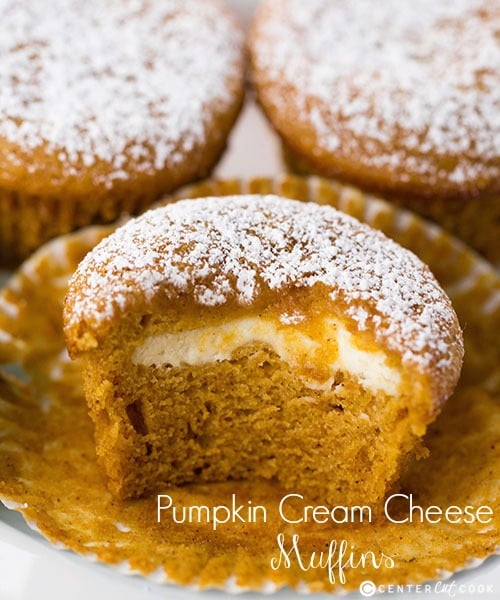 Pumpkin cream cheese muffins 3