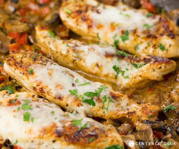 Cheesy italian chicken 4