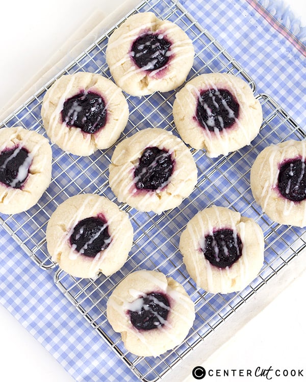 blueberry lemon thumbprint cookies 3