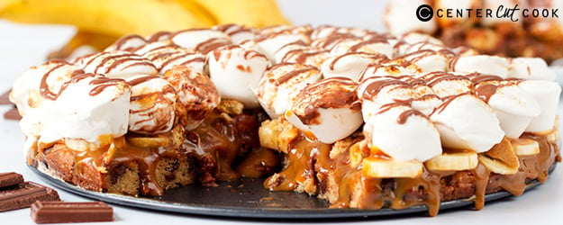 banoffee smores pizza 1