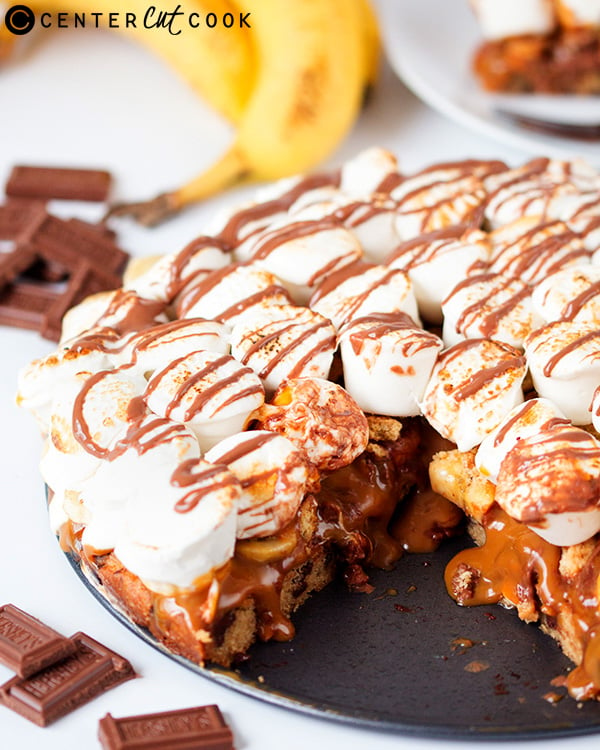 banoffee smores pizza 2