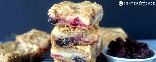 cherry cheesecake blondies 1