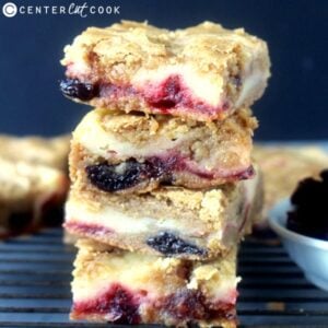 cherry cheesecake blondies
