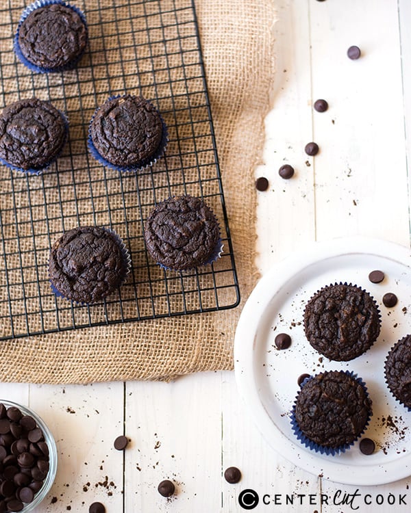 gluten free double chocolate muffins 2