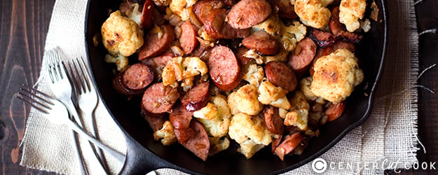 kielbasa cauliflower stir fry 1