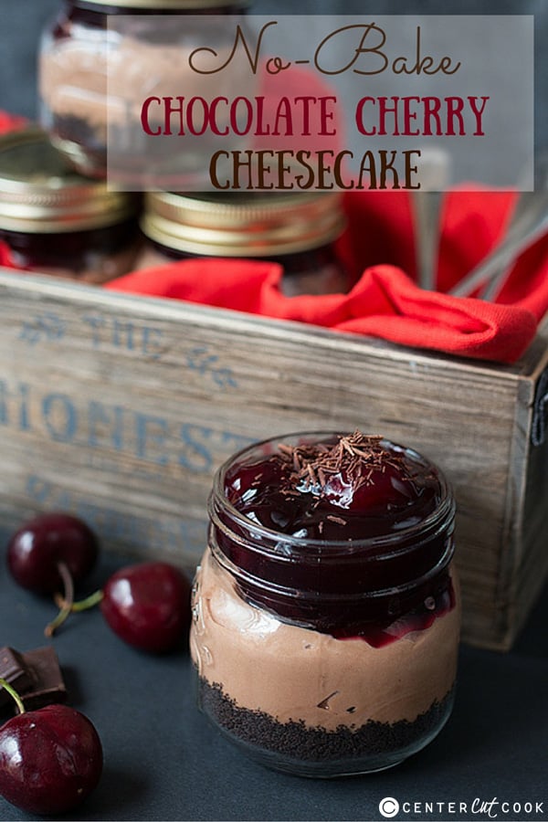 no bake chocolate cherry cheesecake 2