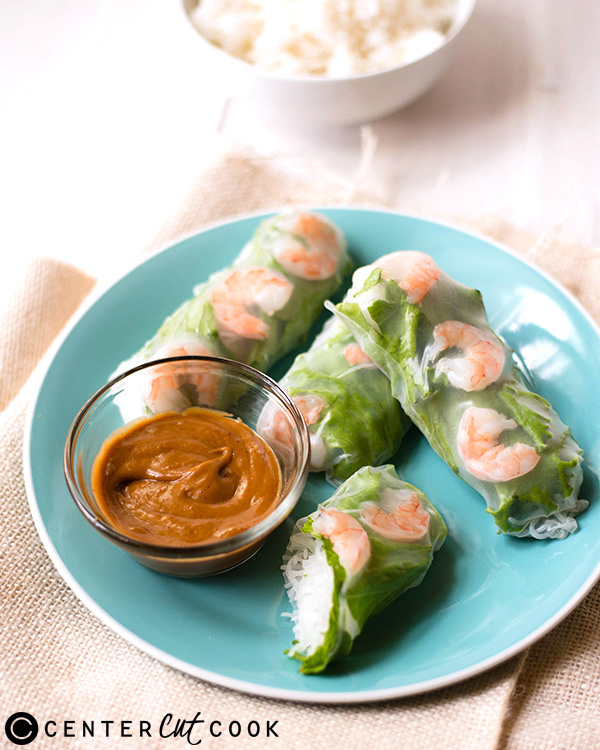 shrimp spring rolls with peanut sauce 3