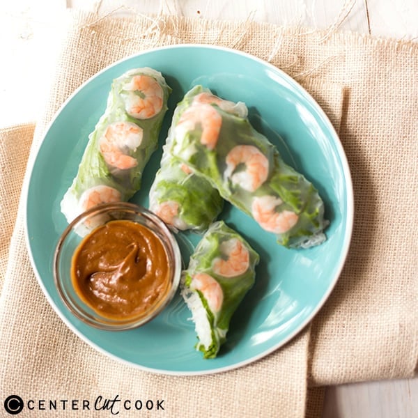 shrimp spring rolls with peanut sauce 4