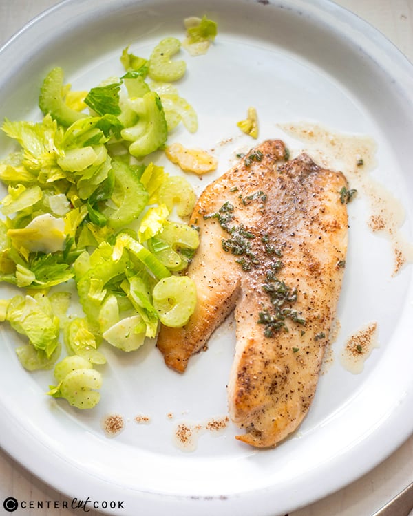 brown butter tilapia celery salad 3